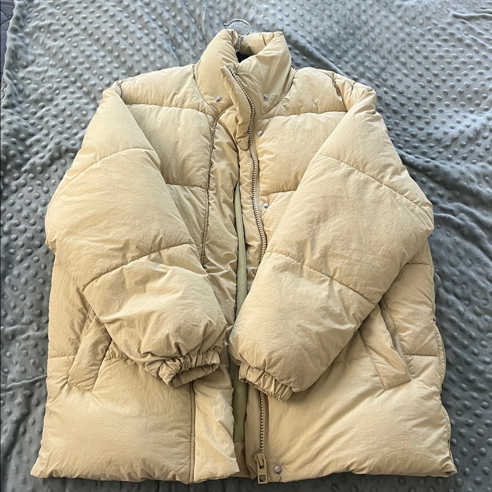 Beige Puffer Jacket